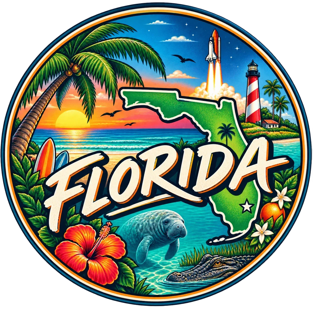 State Inspired T-Shirts - Florida