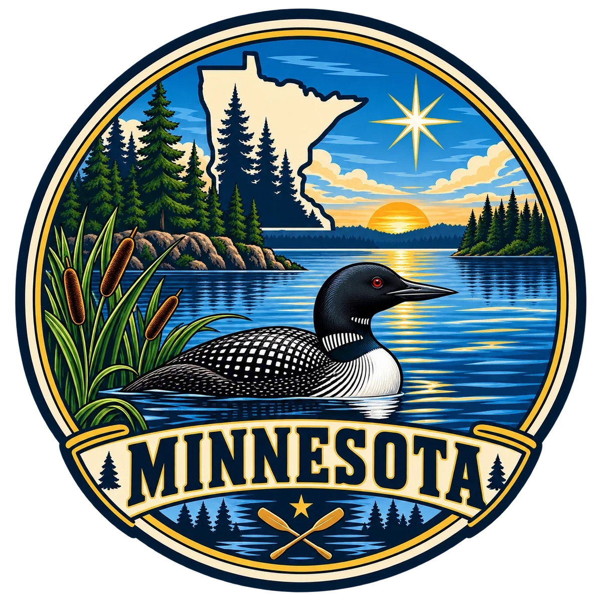 State Inspired T-Shirts - Minnesota