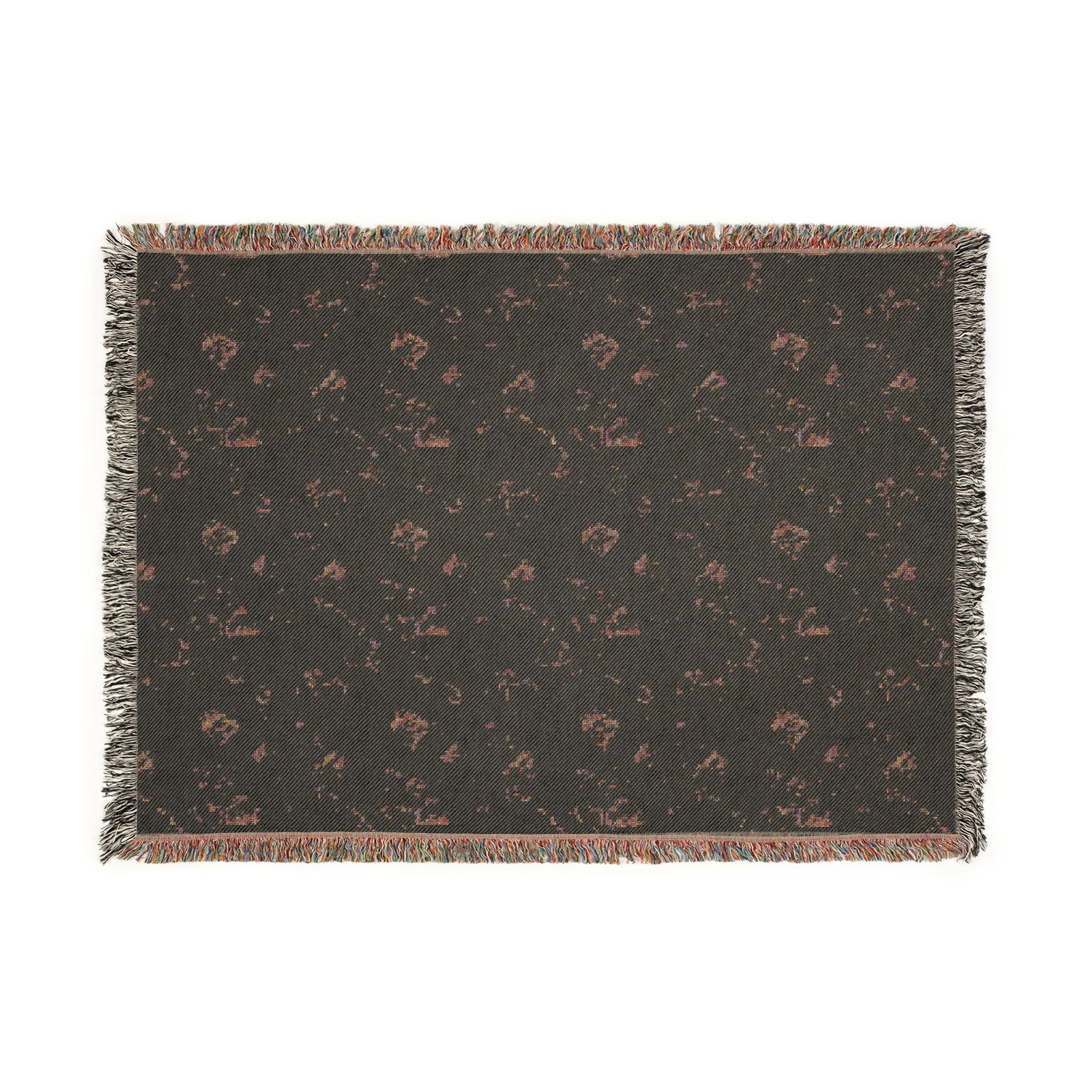 Maddison Shores Sea Glass Watercolor Woven Beach Blanket