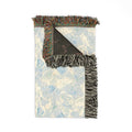 Maddison Shores Sea Glass Watercolor Woven Beach Blanket