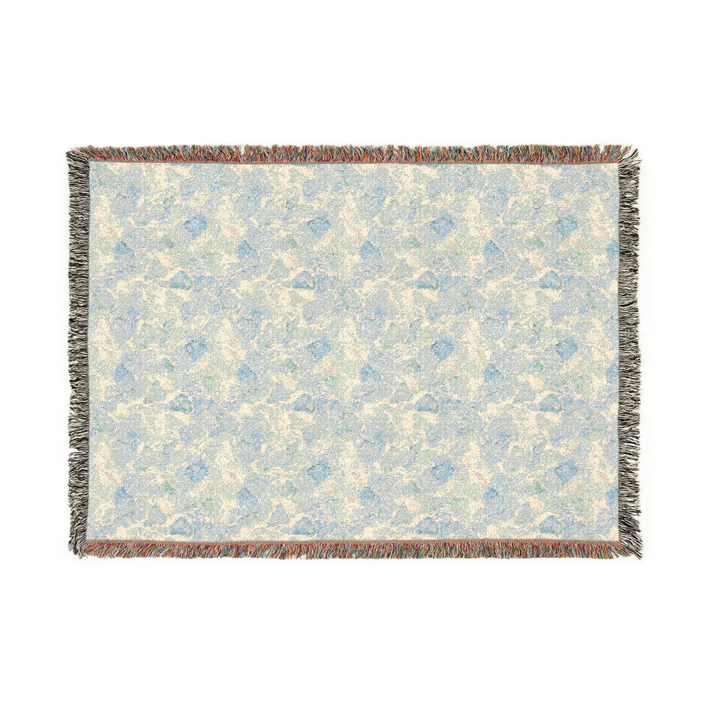 Maddison Shores Sea Glass Watercolor Woven Beach Blanket