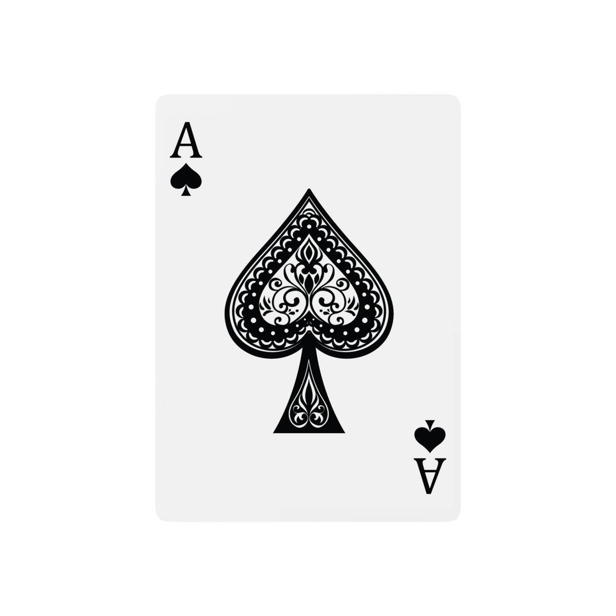 House Rules Poker Playing Cards – Vintage Ace Spade Deck for Game Night