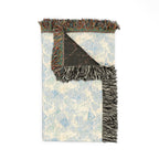 Maddison Shores Sea Glass Watercolor Woven Beach Blanket