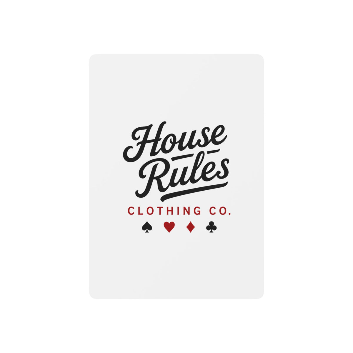 House Rules Poker Playing Cards – Vintage Ace Spade Deck for Game Night