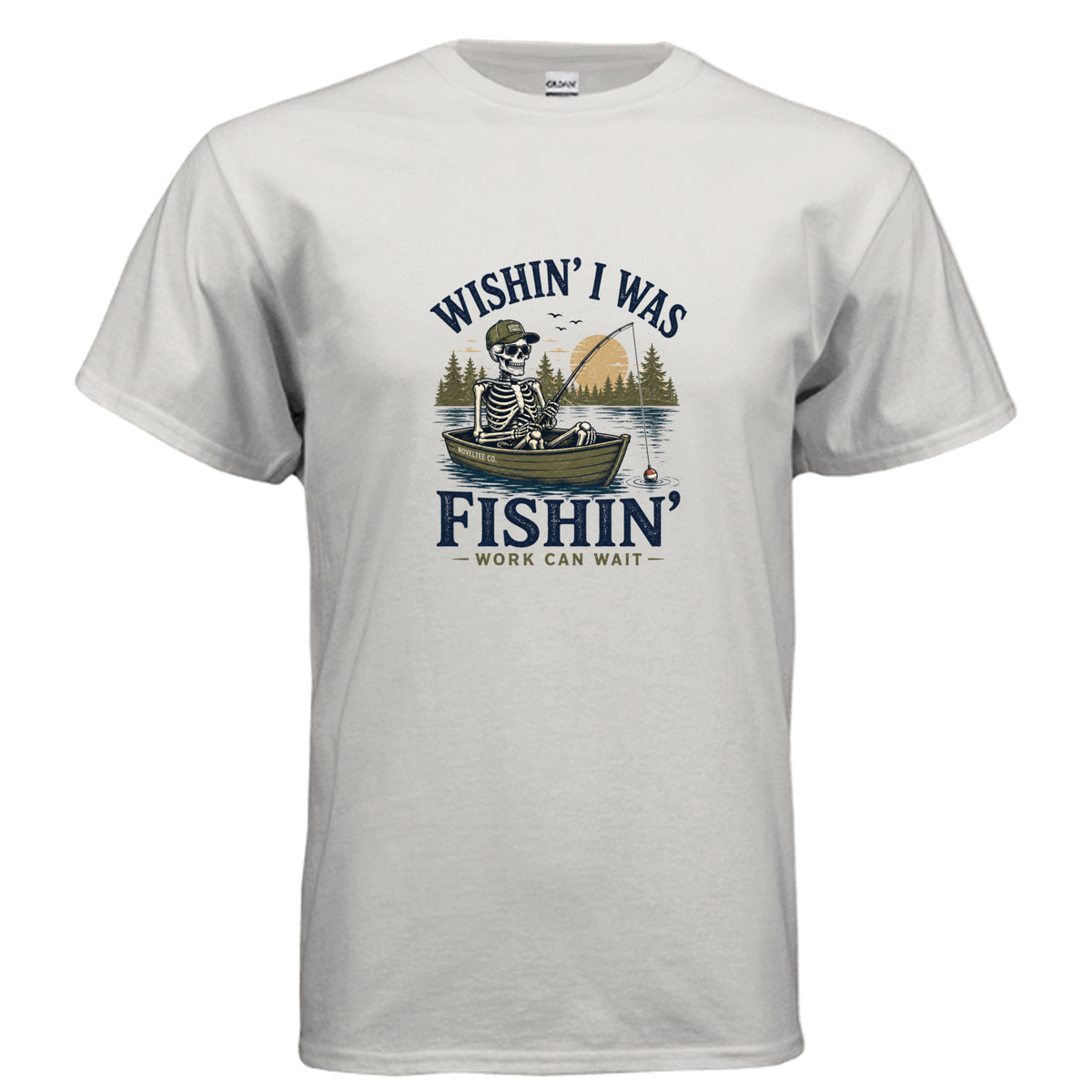 Wishin' I Was Fishin' Graphic T-Shirt